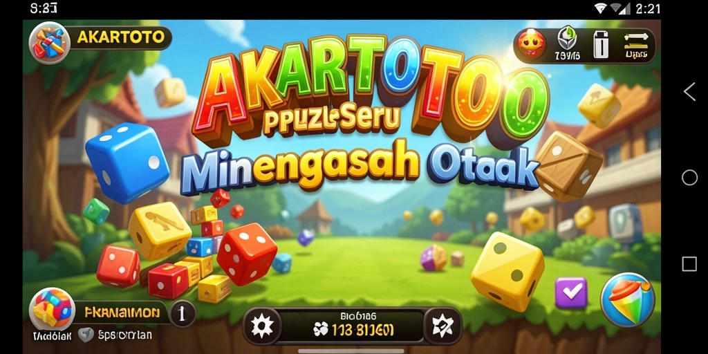 Tampilan gameplay AKARTOTO yang menantang dan seru.