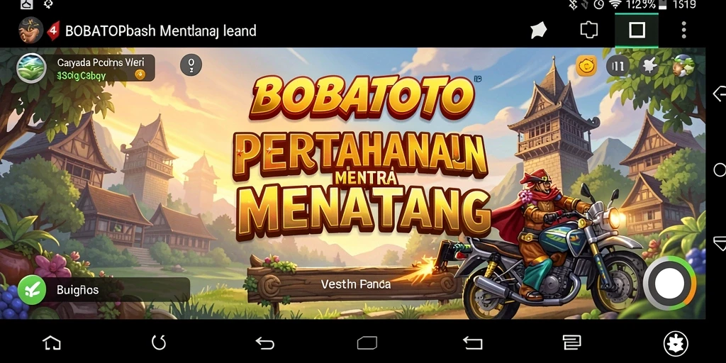 Tampilan gameplay seru dari BOBATOTO dalam Tower Defense.