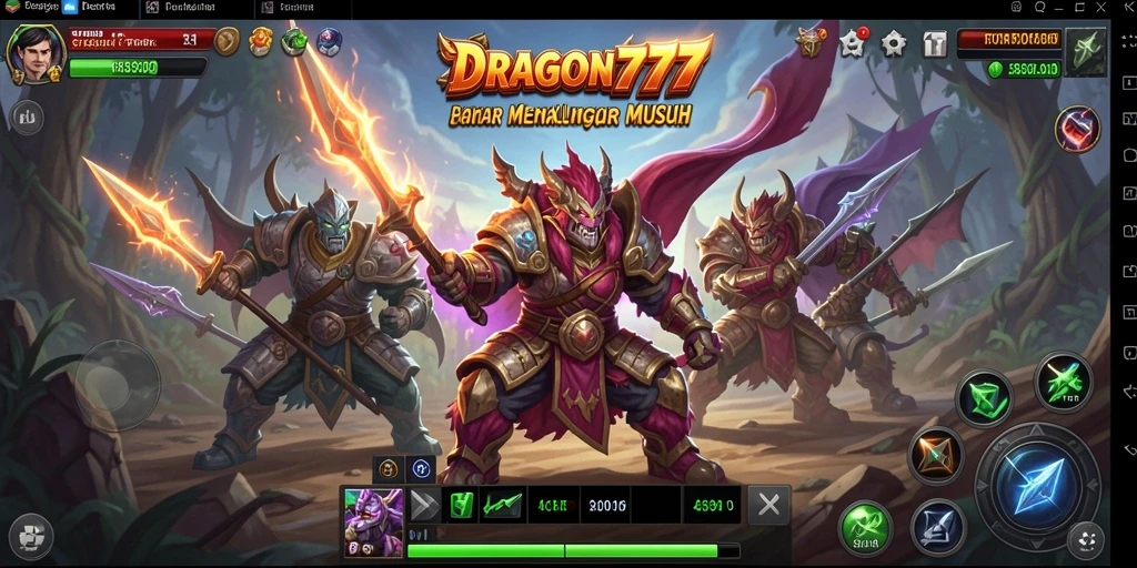 Tampilan gameplay <strong>DRAGON777</strong> yang strategis dan mendebarkan.