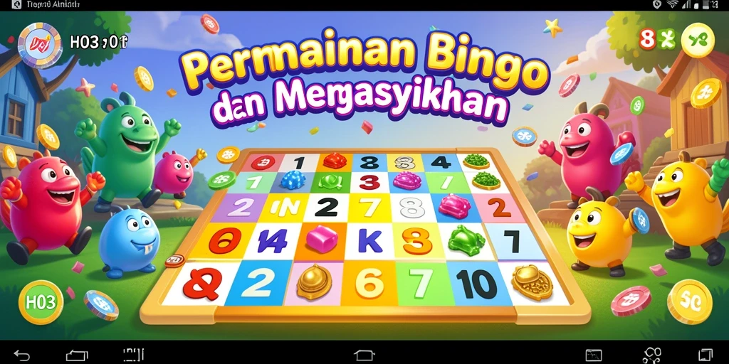 Tampilan gameplay seru dalam aplikasi Bingo H03.