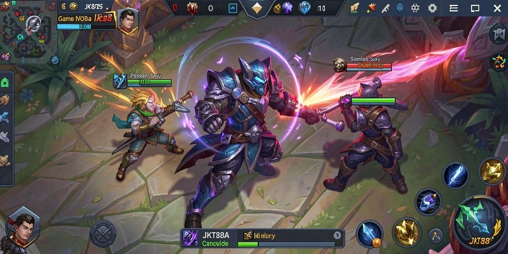 Gameplay seru di JKT88 dengan karakter-karakter unik.