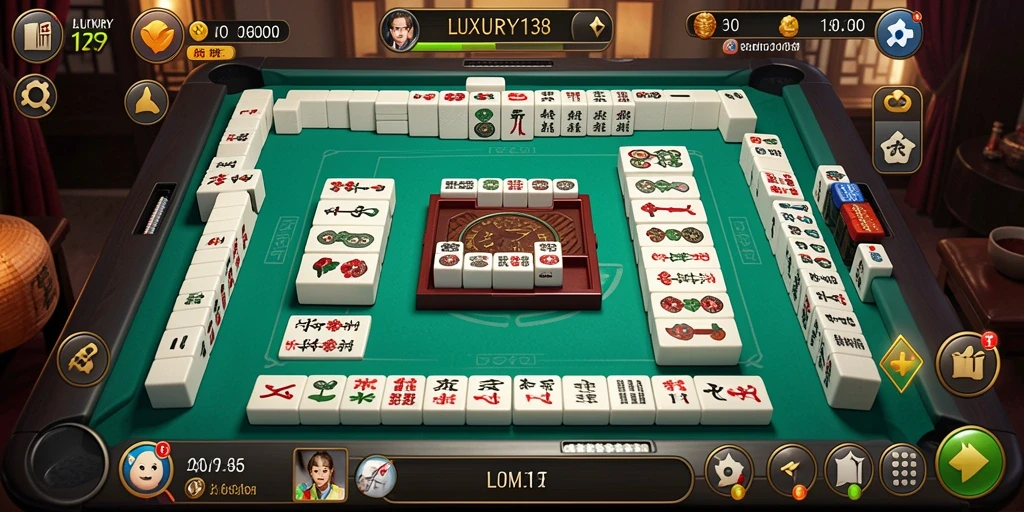 Screenshot LUXURY138 menampilkan gameplay Mahjong yang menyenangkan dan interaktif.
