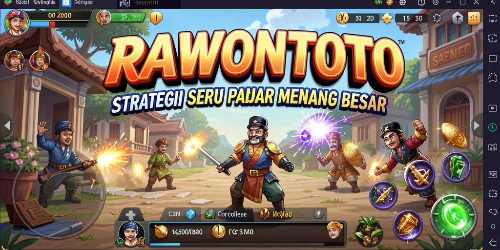 Screenshot gameplay RAWONTOTO yang menampilkan momen strategi kunci.