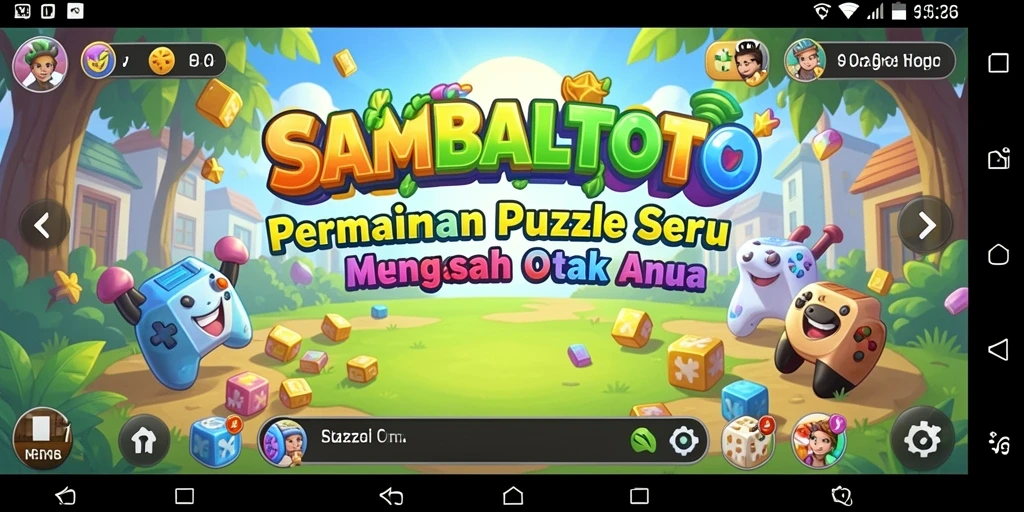 Tangkapan layar SAMBALTOTO menunjukkan gameplay Puzzle yang menantang dan seru.