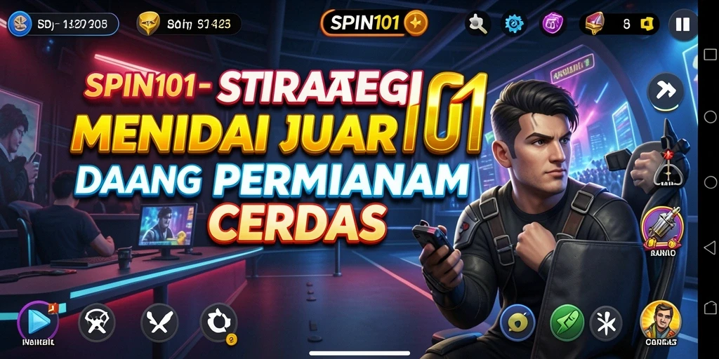 Menampilkan aksi mendebarkan dalam permainan strategi SPIN101.