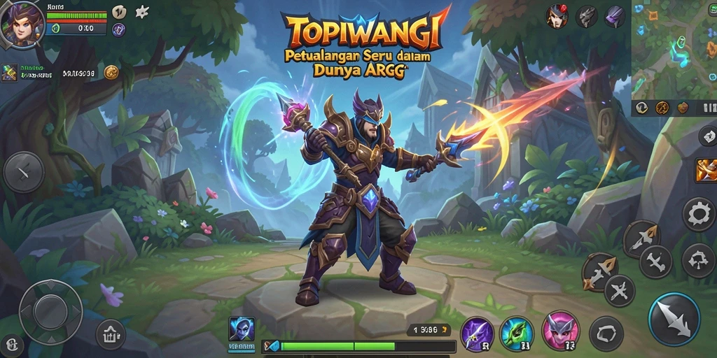 Tampilan aksi seru gameplay ARPG di TOPIWANGI yang menghibur.