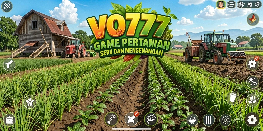 Tangkapan layar VO777 menunjukkan aktivitas bertani yang seru dan interaktif.